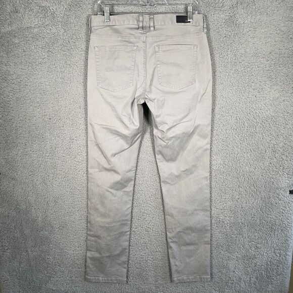 Rhone Gray Mens Everday Twill 5 Pocket Pant Size 30X32 Slim Straight - Picture 11 of 13